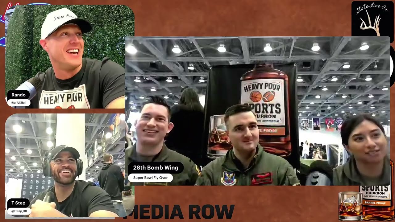 28th Bomb Wing Super Bowl LX Fly Over Crew | Super Bowl LX Media Row - Heavy Pour Sports