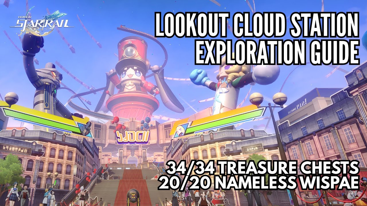 Lookout Cloud Station FULL EXPLORATION GUIDE | ALL 34 TREASURE CHESTS + 20 NAMELESS WISPAE | HSR 4.1