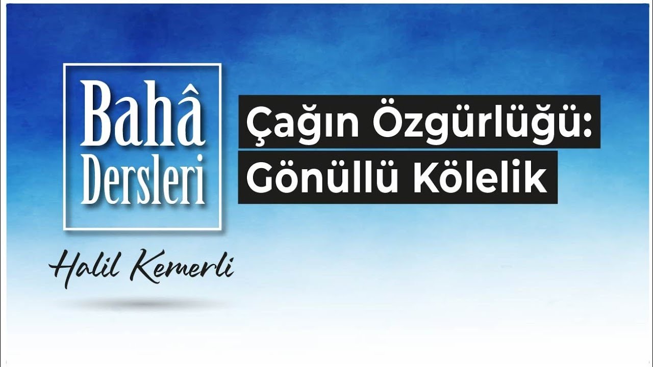 ÇAĞIN ÖZGÜRLÜĞÜ: GÖNÜLLÜ KÖLELİK