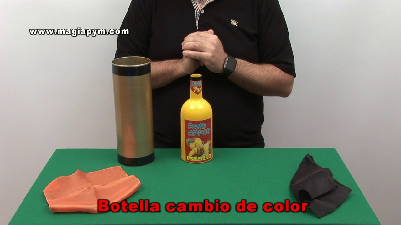 Botella cambio de color