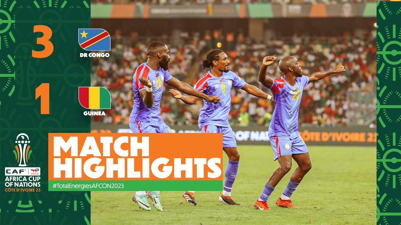HIGHLIGHTS | DR Congo 🆚 Guinea | #TotalEnergiesAFCON2023 - Quarter Finals