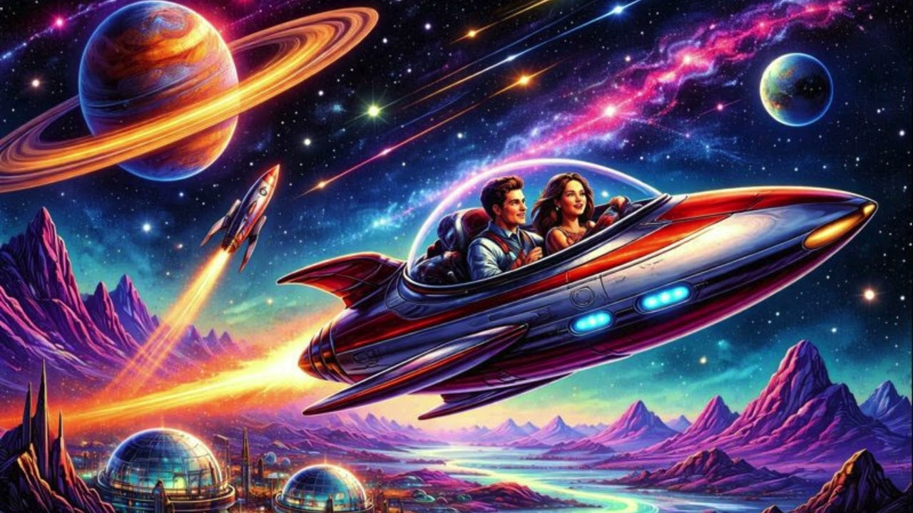 Stellar Drift | Retro Futuristic Space Journey 🌌🔭