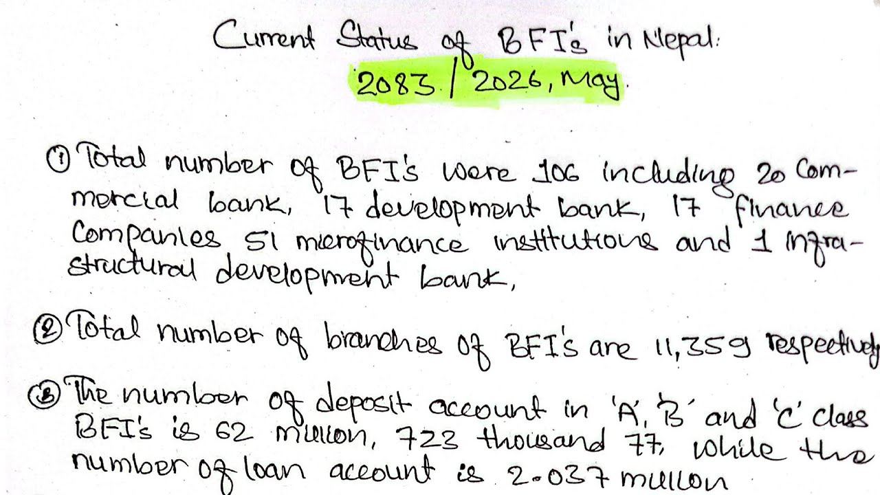 Current Status Of Bank / Current Status of BFIS in Nepal #bankingexams #unifiedbanking