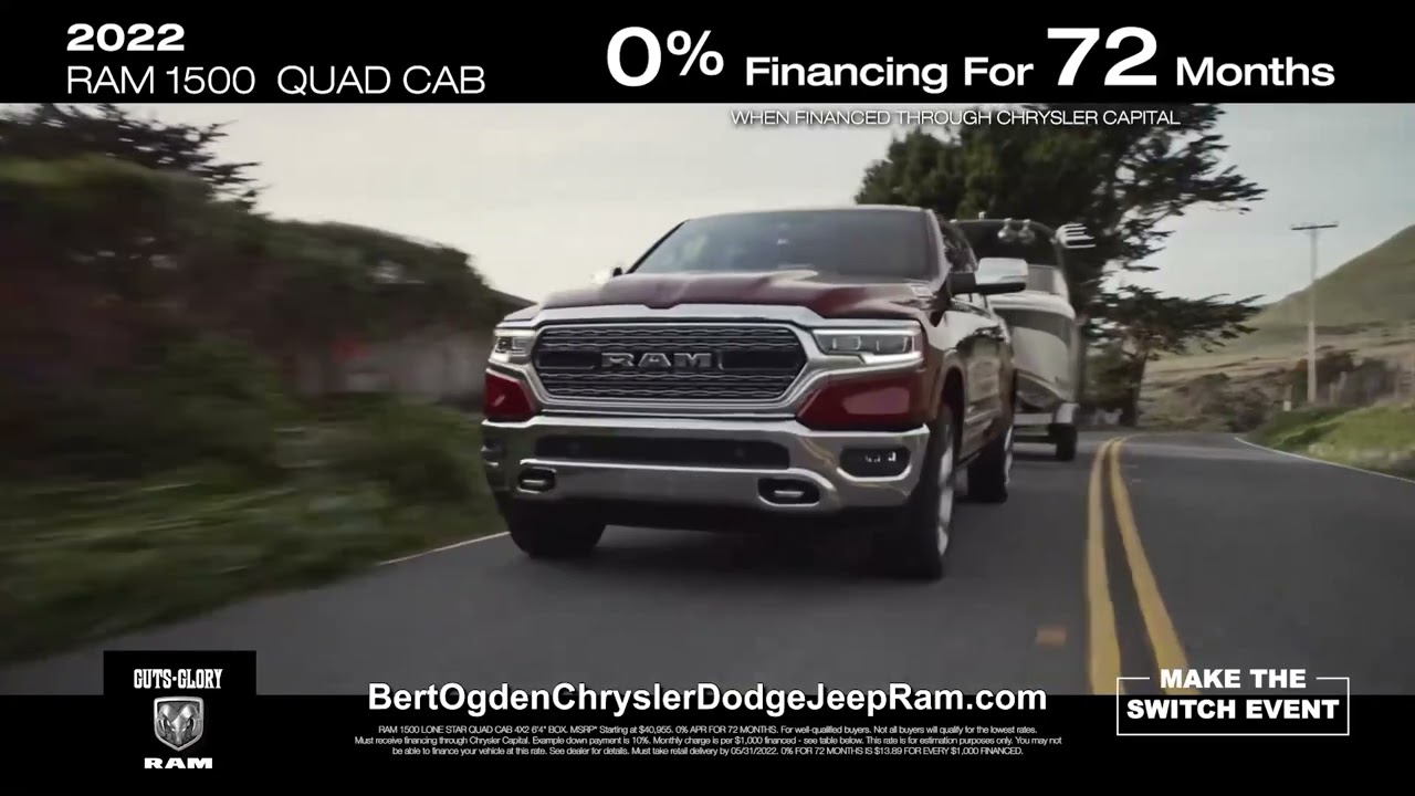 0% APR Financing For 72 Months On The 2022 RAM 1500