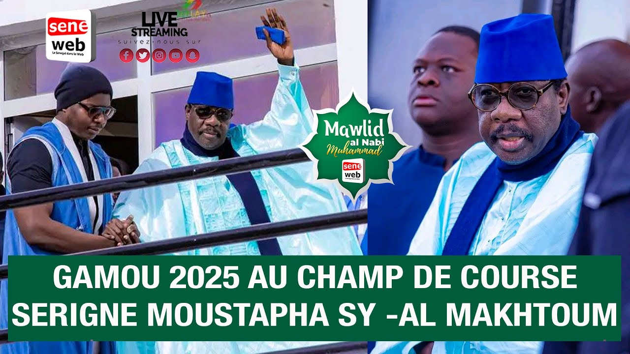 🔴DIRECT - TIVAOUANE - Mawlid 2025 au Champ de Course avec Serigne Moustapha SY
