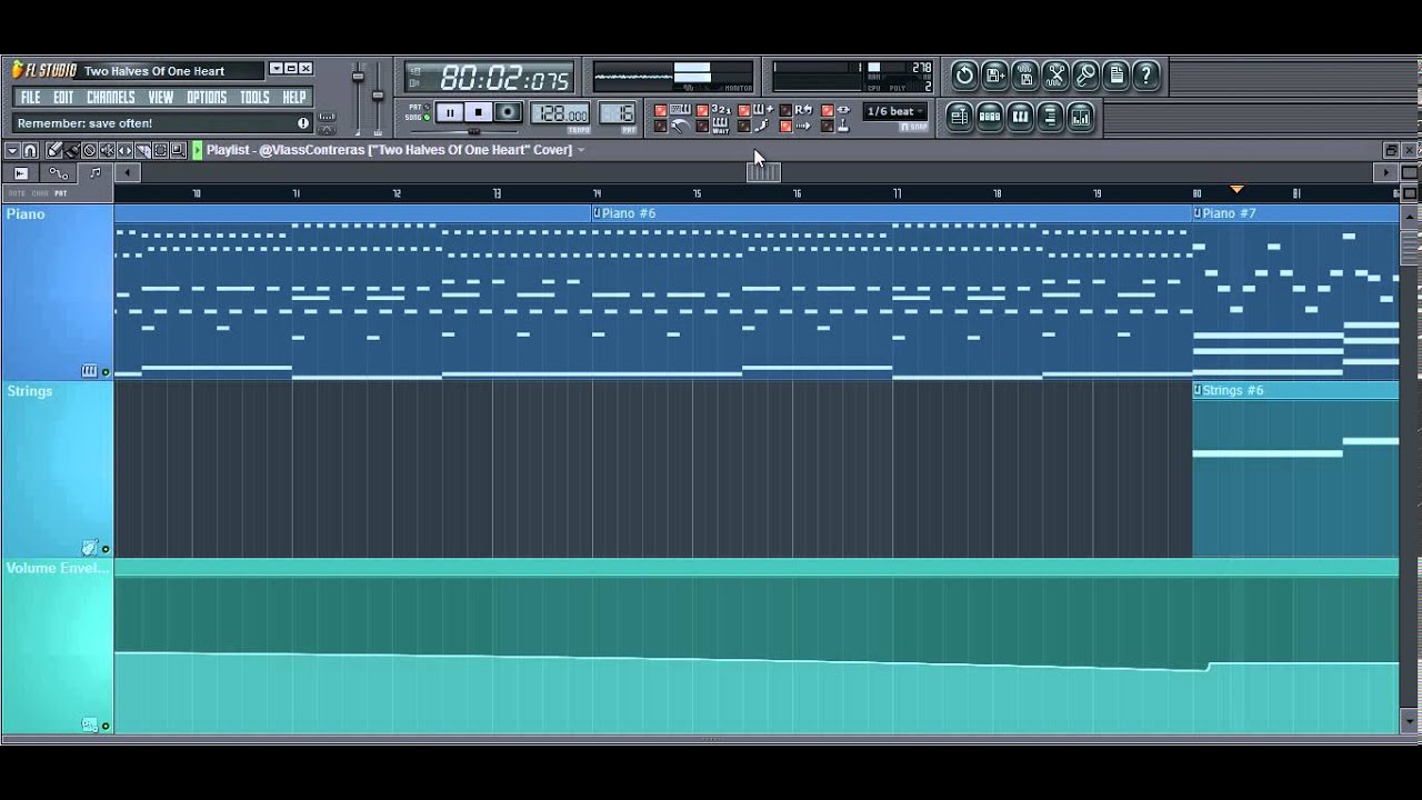 Denys Rybkin - Two Halves Of One Heart (Vlass FL Studio Instrumental Cover)
