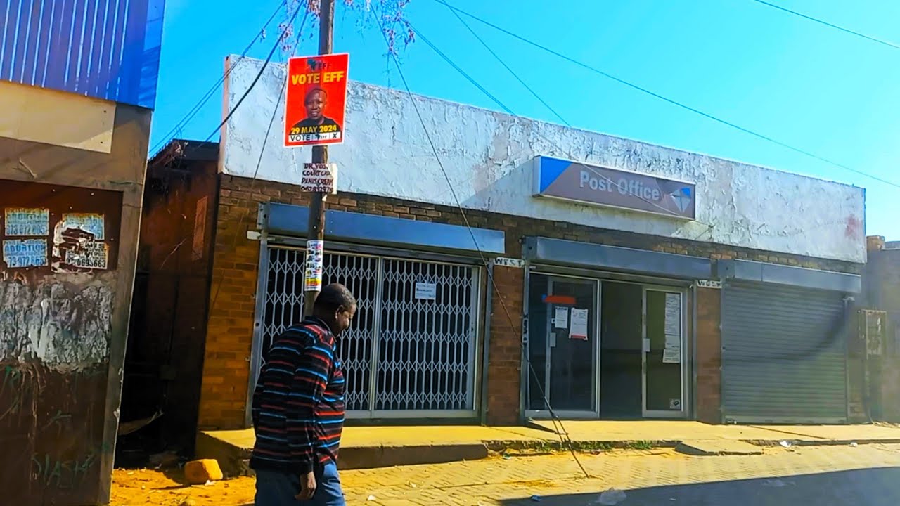 Post office in Kghotsong in Bothaville, South Africa Today
