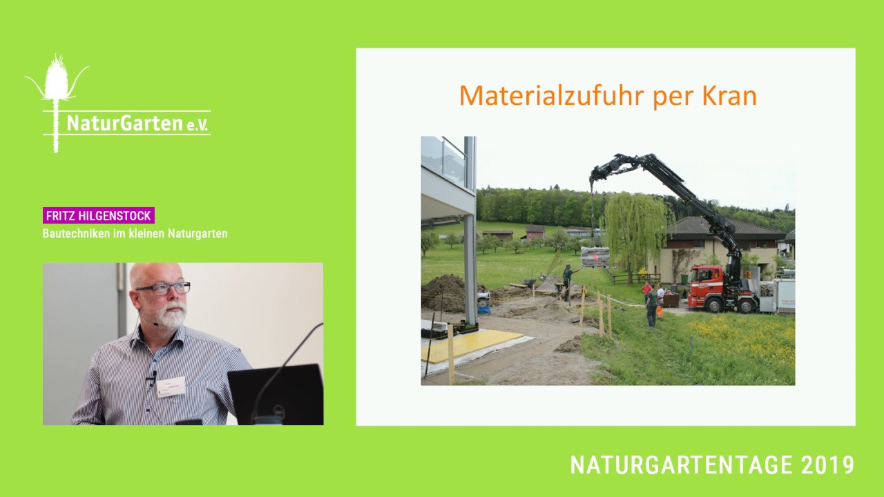 Naturgartentage 2019 | Fritz Hilgenstock - Bautechniken im kleinen Naturgarten