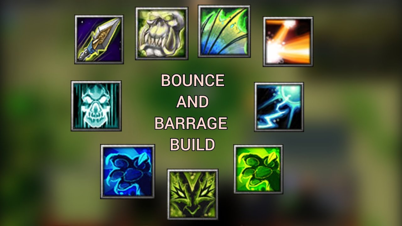 WARCRAFT 3 - TOWER SURVIVORS #19 - BOUNCE AND BARRAGE BUILD