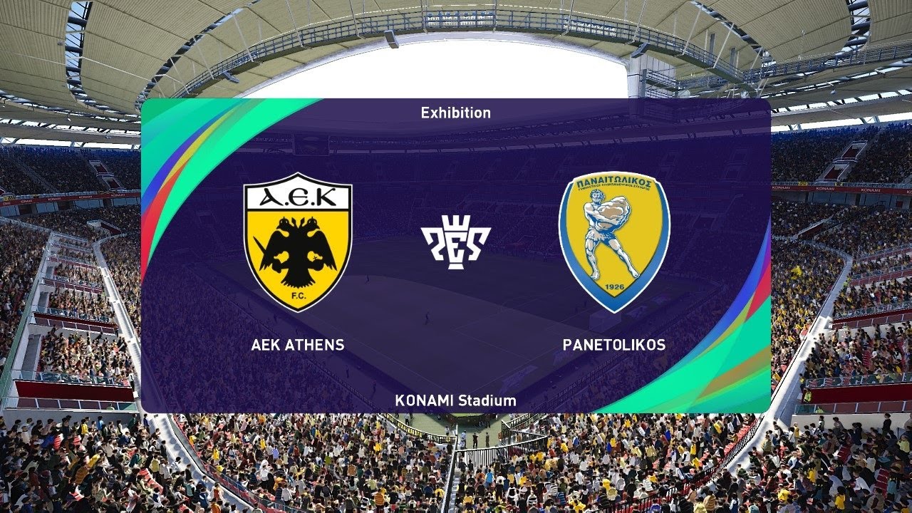 АЕК Афины &mdash; Панетоликос (08.10.2022) Суперлига Греции PES 2021