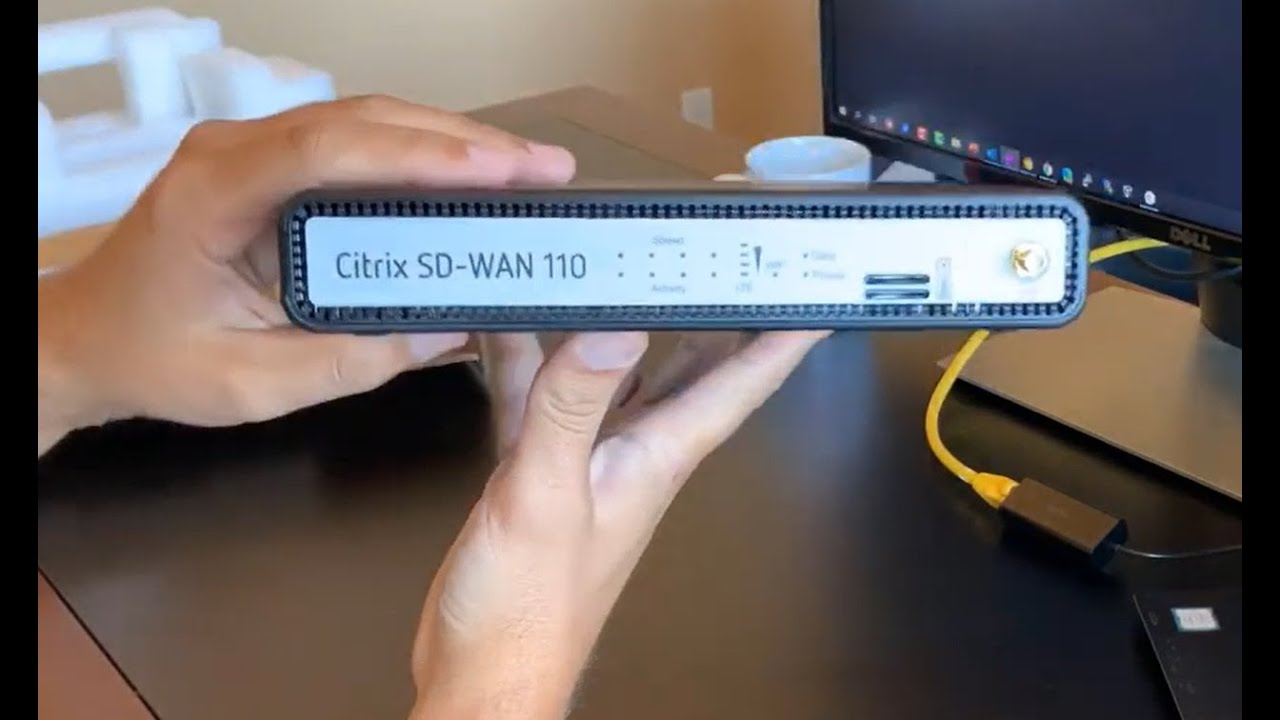 Citrix SD-WAN 110-LTE unboxing and installation