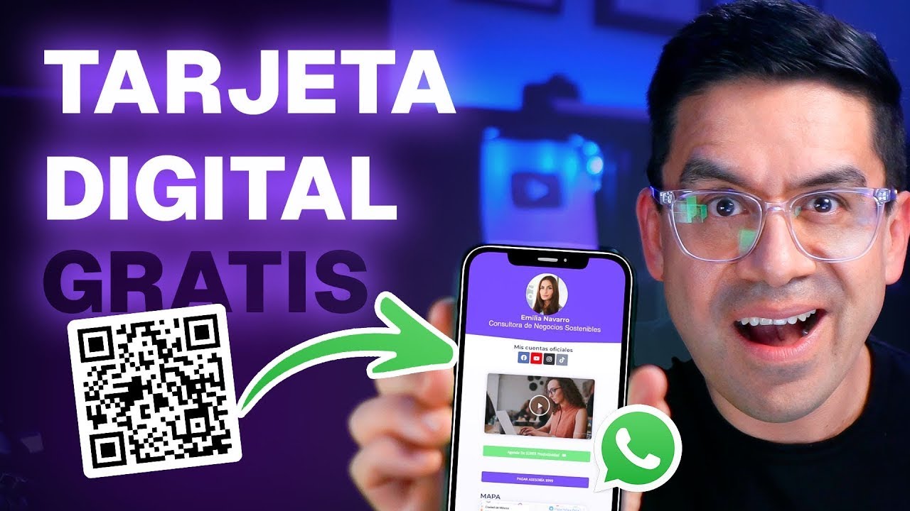 Tarjeta de Presentaci&oacute;n Digital Gratis 2026 🔥 Link en Bio para Instagram, TikTok ✅