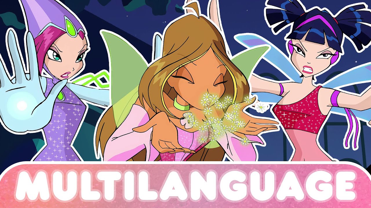 Winx Club Multilanguage - Winx vs. Knut fight (85 VERSIONS!)