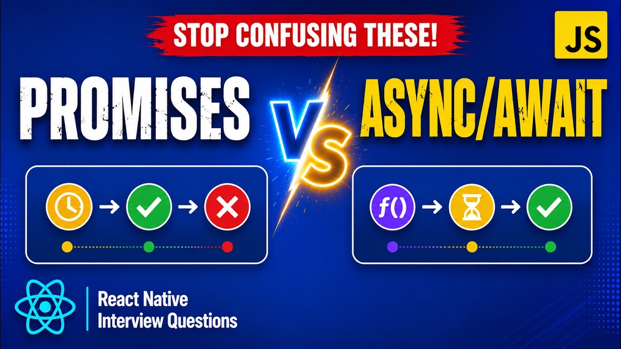 Stop Confusing Async/Await & Promises | React Native Interview Questions