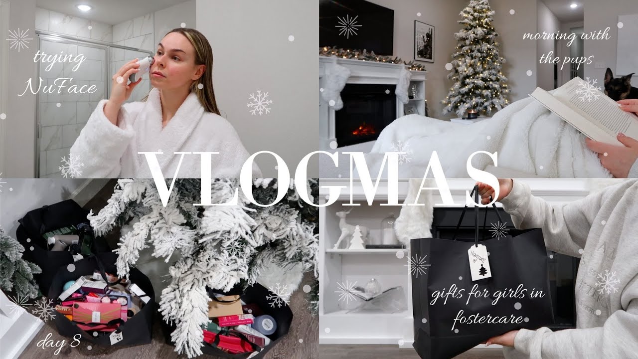 VLOGMAS, День 8 | Утро с собаками, изготовление подарочных пакетов для девочек в приемной семье +...
