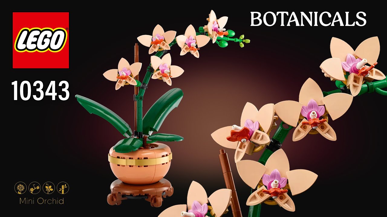 LEGO BOTANICALS Mini Orchid (10343)[274 pcs] Step-by-Step Building Instructions @TopBrickBuilder