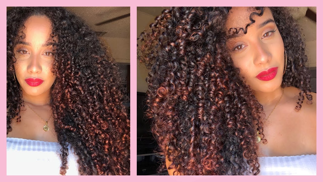 Dying My Curly Hair Copper 🍂 HAIR DYE FOR NATURAL HAIR!