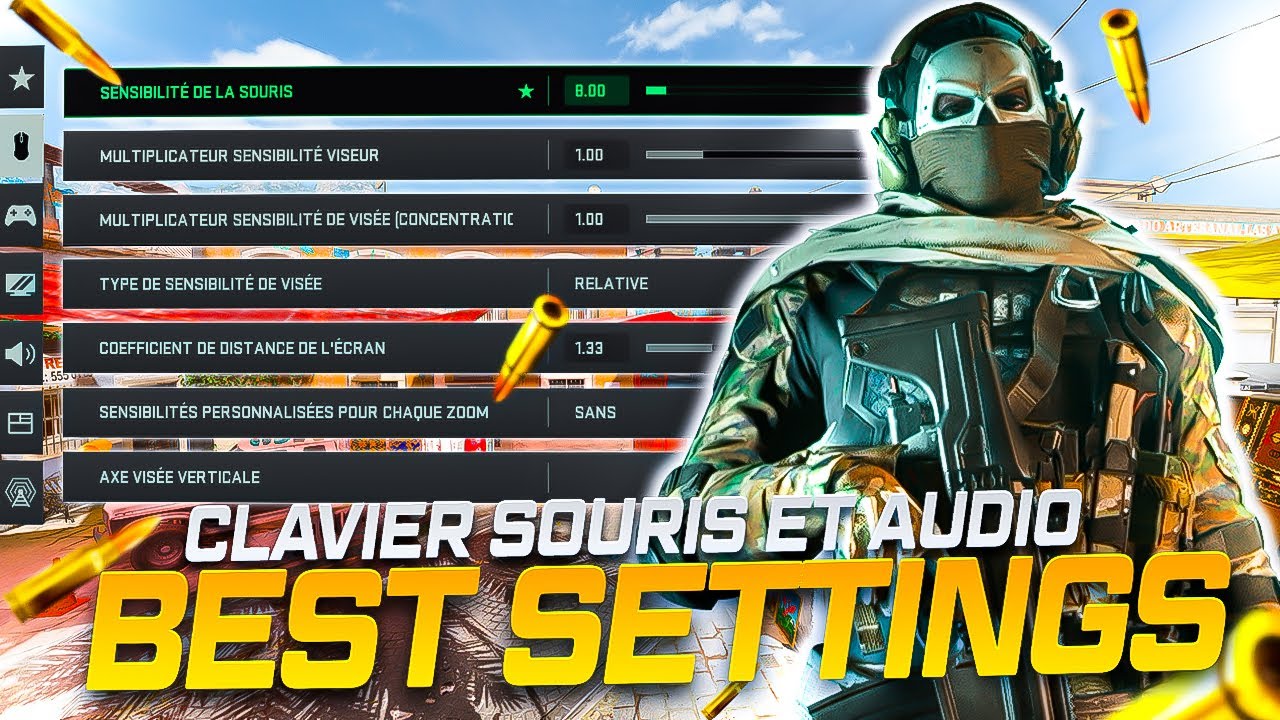 LES MEILLEURS RÉGLAGES CLAVIER SOURIS + AUDIO POUR S’AMÉLIORER sur MODERN WARFARE 2 & WARZONE 2 !