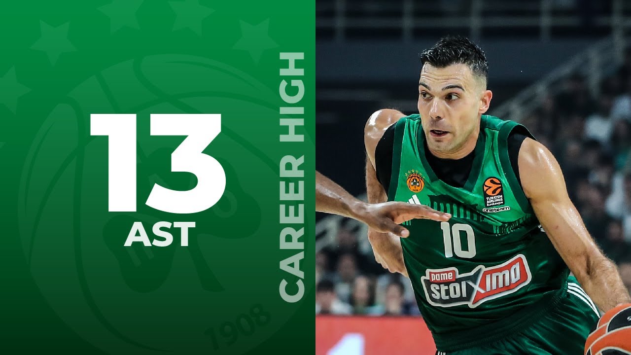 Kostas Sloukas career-high 13 assists - Panathinaikos-Maccabi 87-91 / Playoffs Game 1