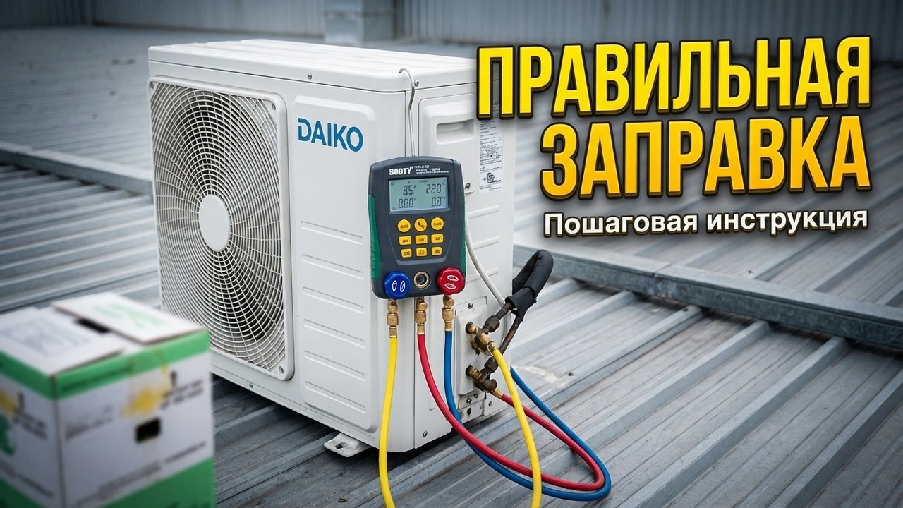 Единственный правильный способ заправить кондиционера