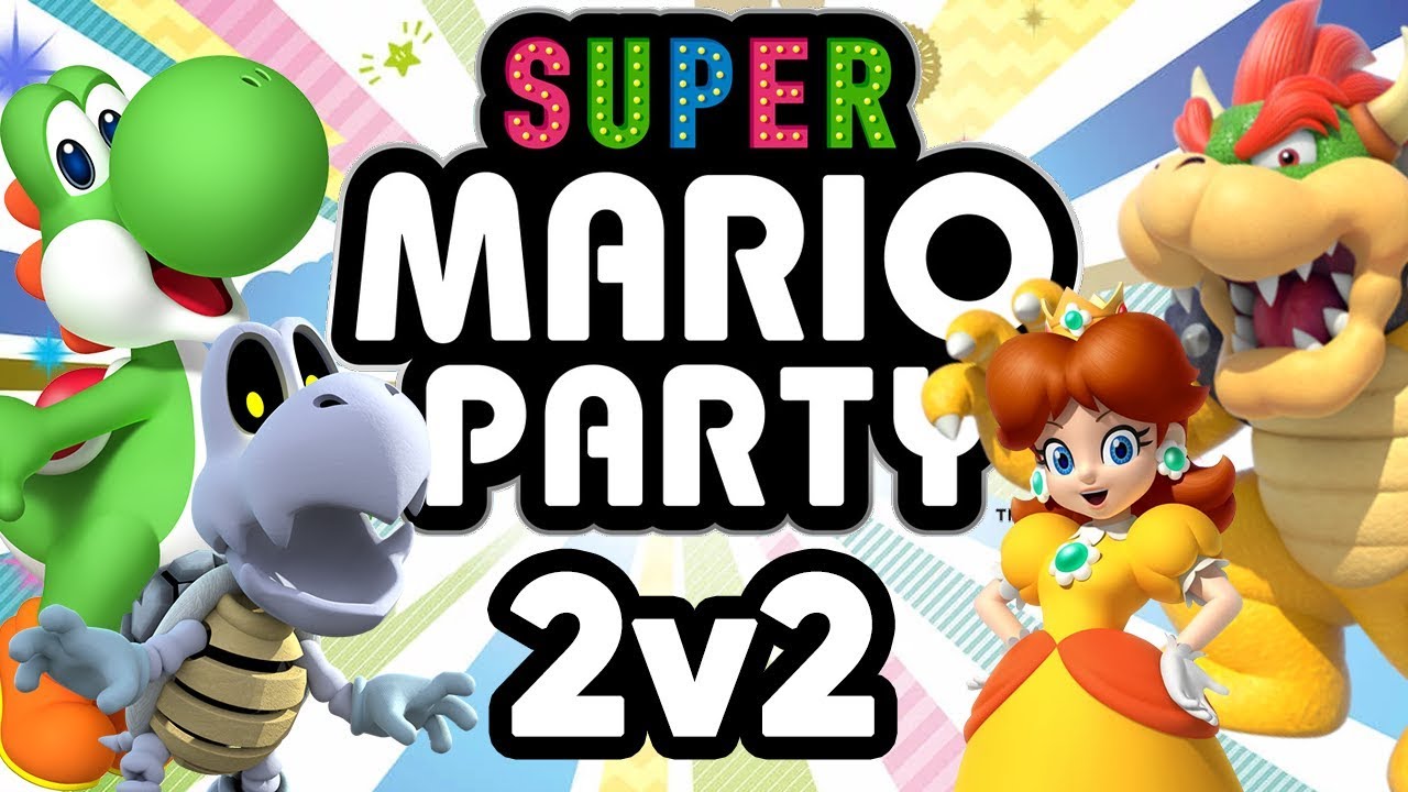 Super Mario Party - WAFFLES vs PANCAKES (2v2 Duos Gameplay)