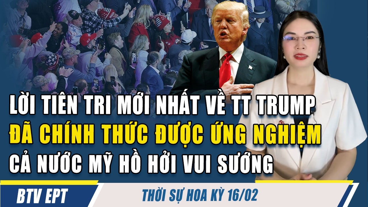 LỜI TIÊN TRI MỚI NHẤT VỀ TT TRUMP ĐÃ CHÍNH THỨC ĐƯỢC ỨNG NGHIỆM KHIẾN CẢ NƯỚC MỸ HỒ HỞI VUI SƯỚNG