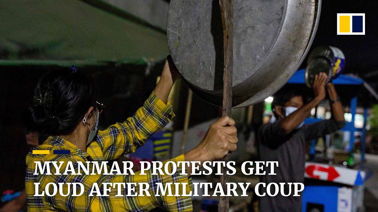 Myanmar military coup: Yangon residents make noise to protest against army takeover
