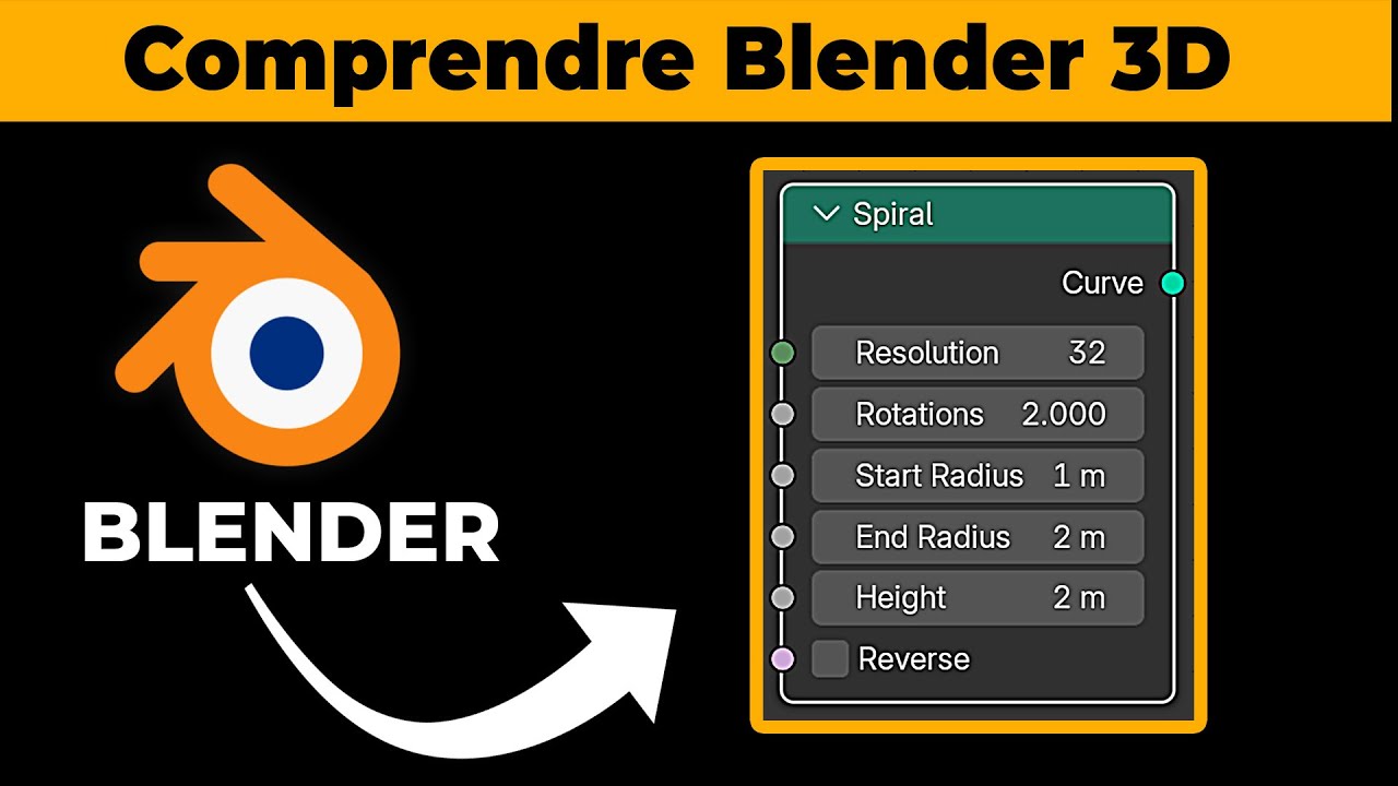 Blender | Explication du générateur géométrique « SPIRAL »