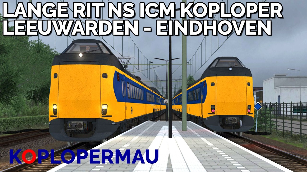 Train Simulator 2025: Ultra Lange Rit van Leeuwarden naar Eindhoven via Rotterdam met ICM Koploper!