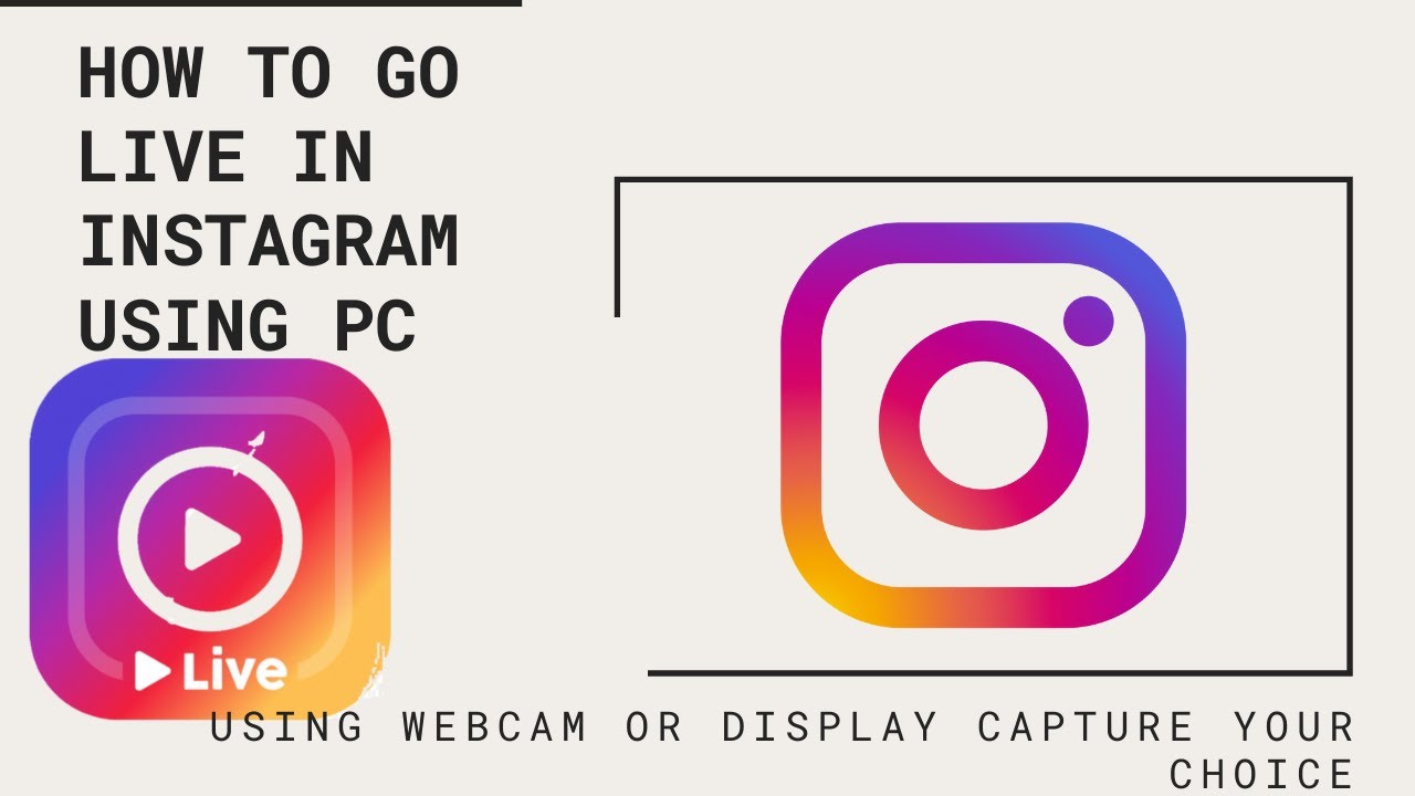 HOW TO GO LIVE IN INSTAGRAM IN PC?