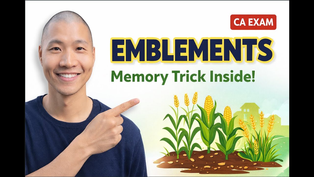 Emblements Explained | CA Real Estate Salesperson Exam Memory Trick