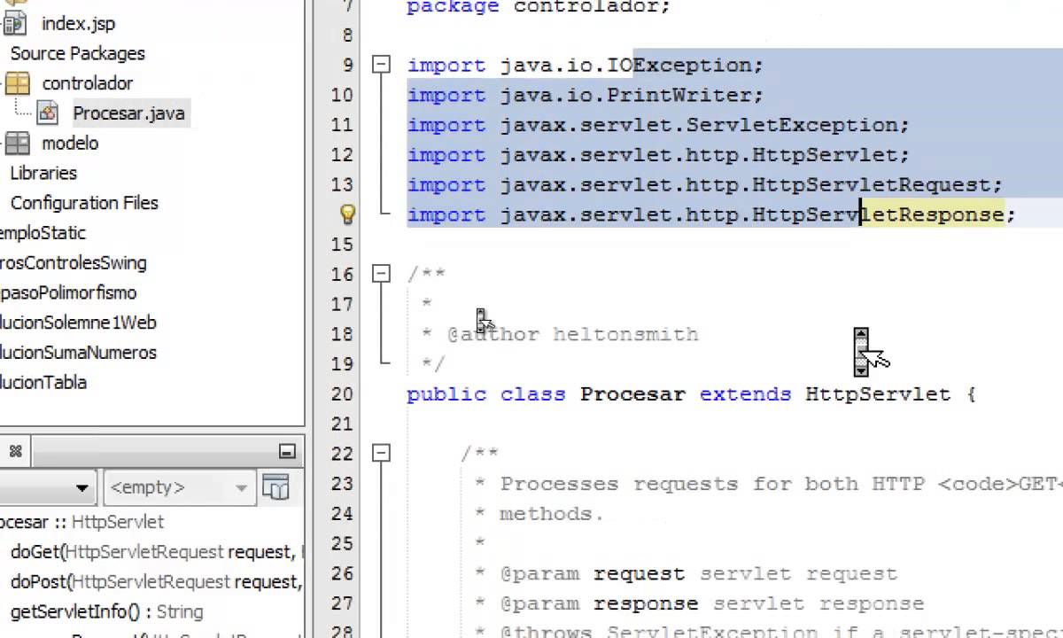 Ejemplo Basico MVC - JAVA - NetBeans