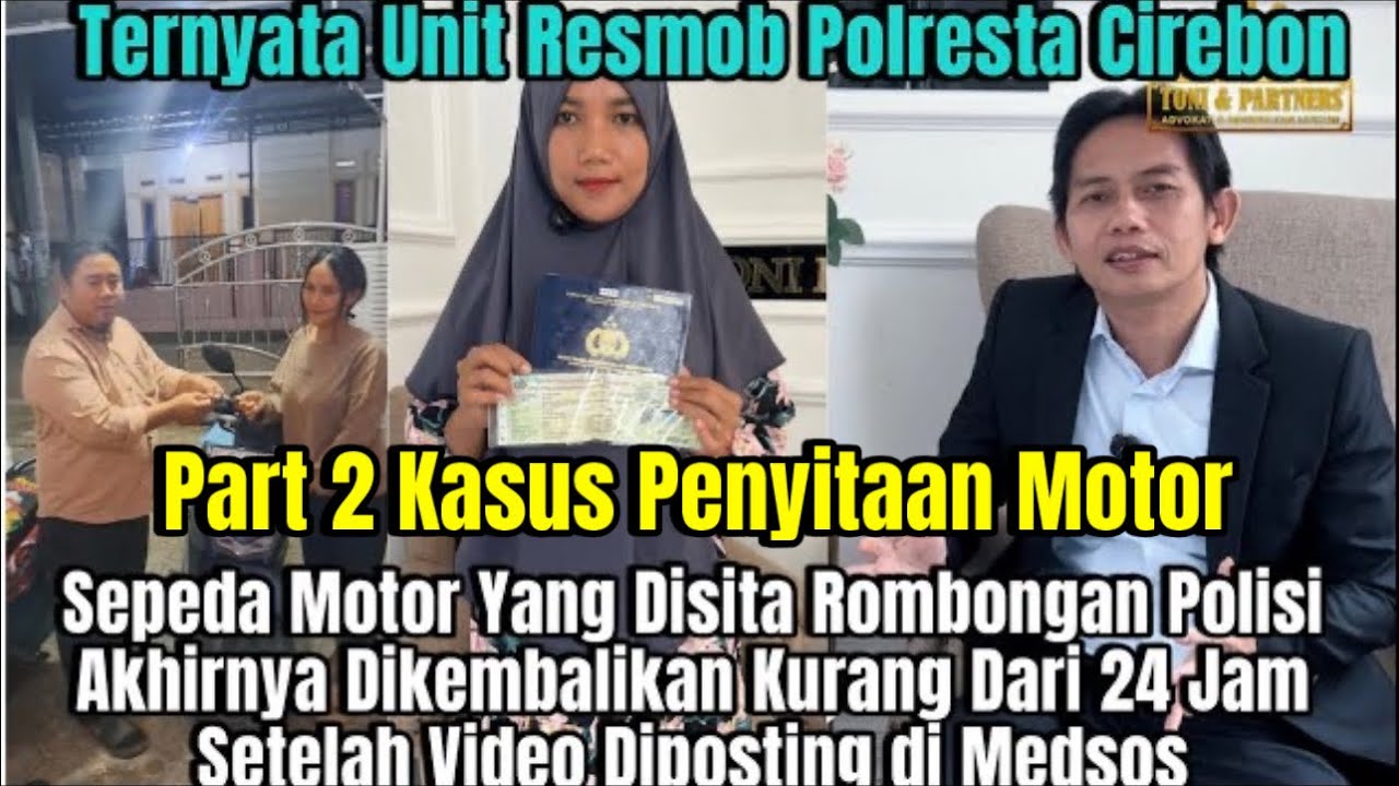 Sepeda Motor Yang Disita Rombongan Polisi Akhirnya dikembalikan Kurang Dari 24 Jam 