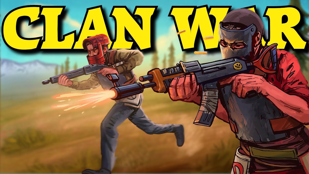 We fought a HUGE ZERG CLAN on WIPE DAY in Rust