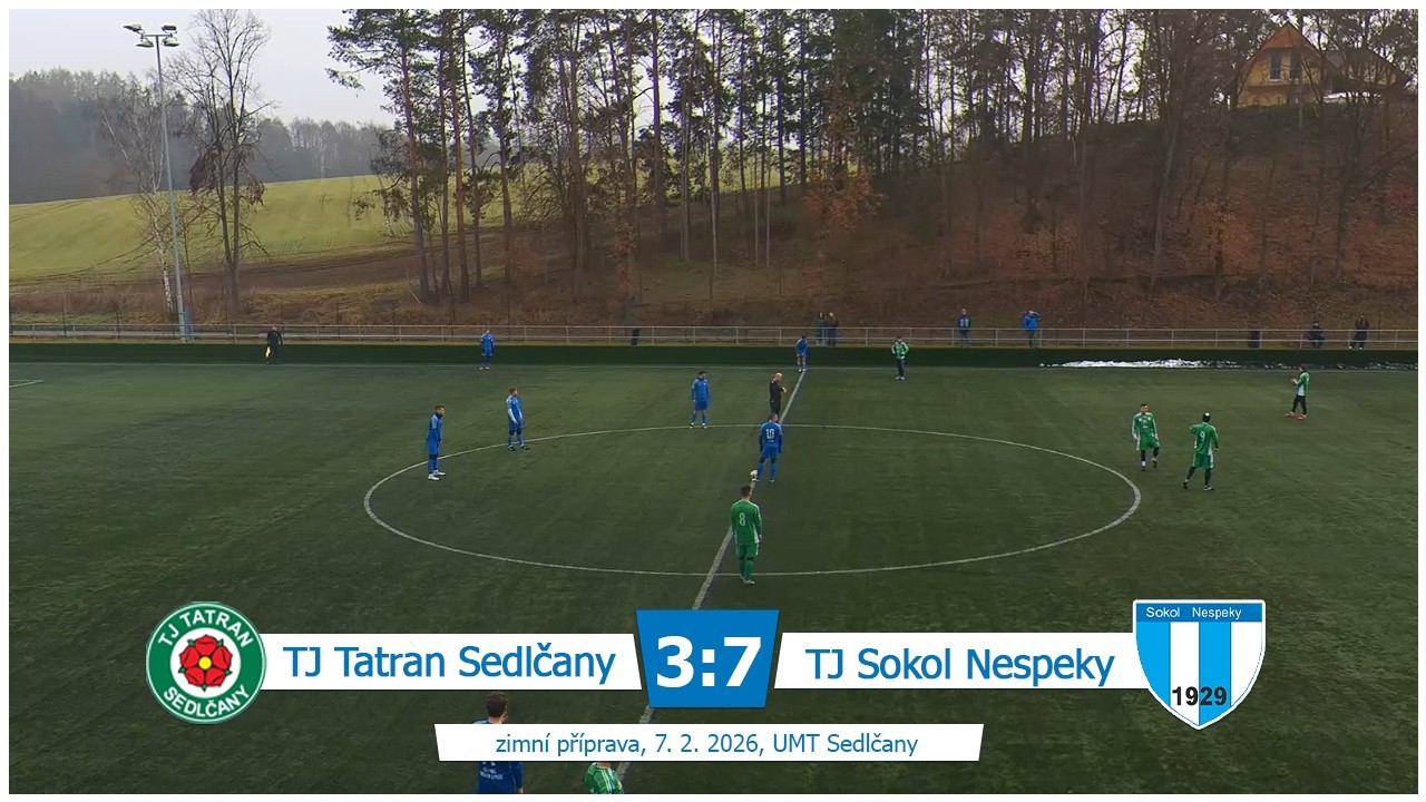 ✂️ SESTŘIH BRANEK TJ Tatran Sedlčany - TJ Sokol Nespeky 3:7