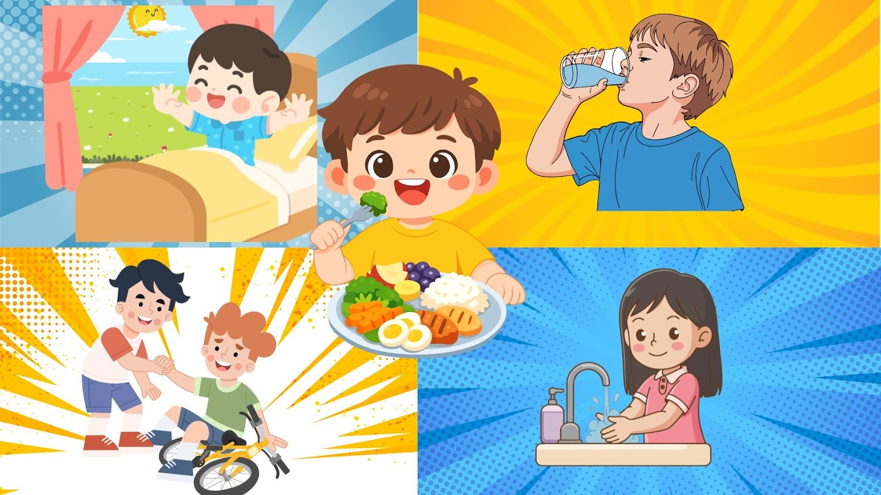 Good Habits for Kids |Healthy Habits for Kids | Preschool Learning Video