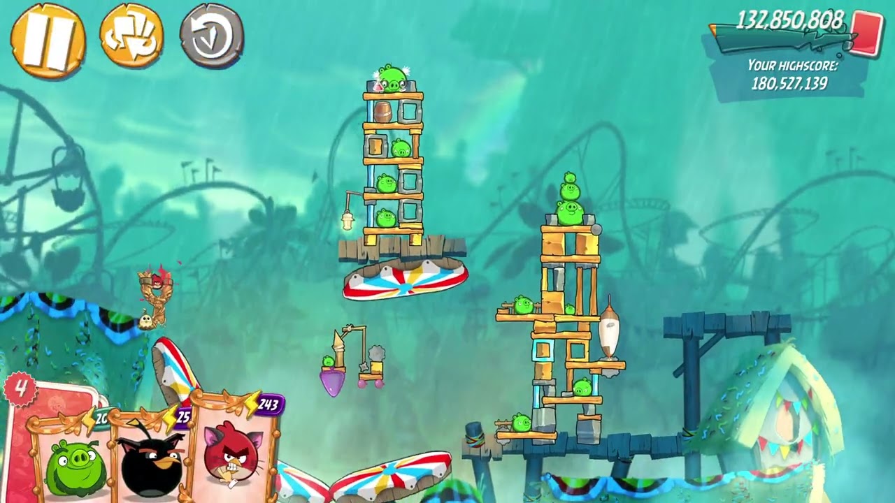 PS vs Angry Pigs (WaS ghost), run #4 - several rewinds/shuffles
