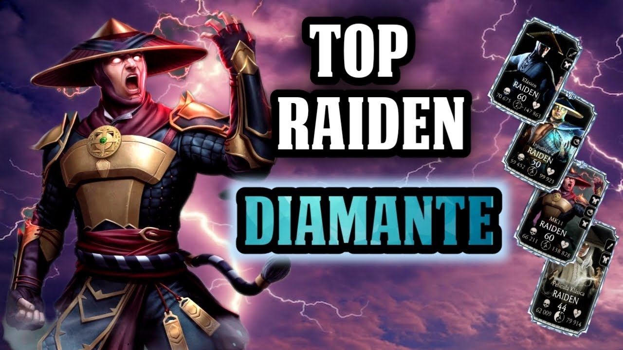 &iquest;Cual es el mejor? TOP RAIDEN de DIAMANTE en MORTAL KOMBAT MOBILE
