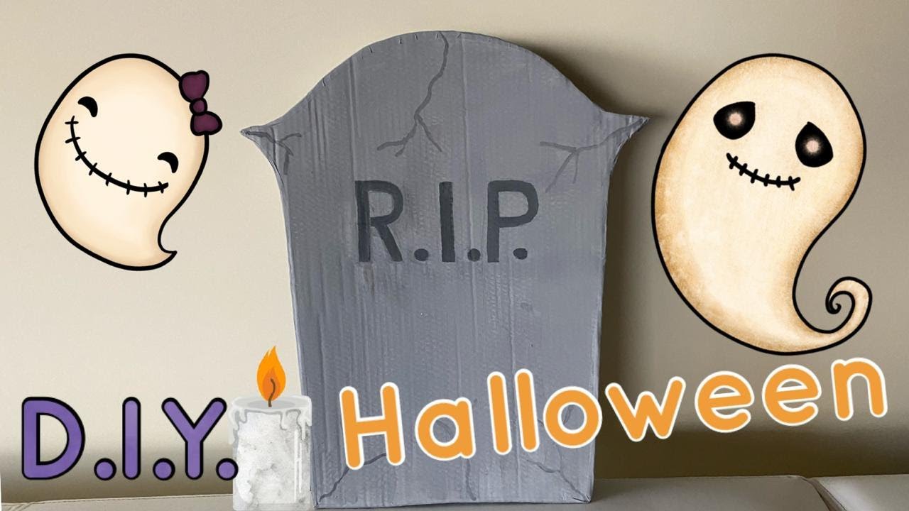 D.I.Y HALLOWEEN, Lápide de papelão