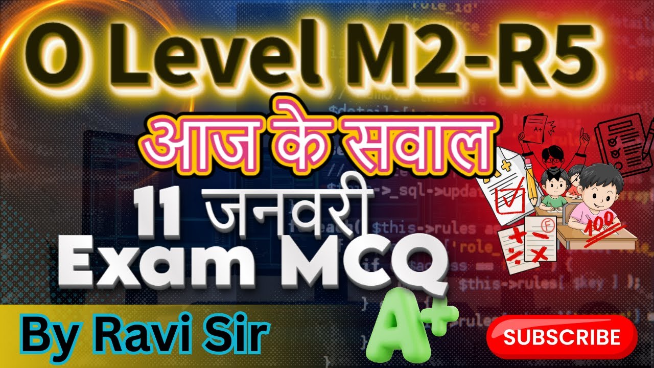 O Level | 11 January Exam MCQ | M2-R5 | HTML, CSS, JavaScript | Today Exam Questions | #APTInstitute