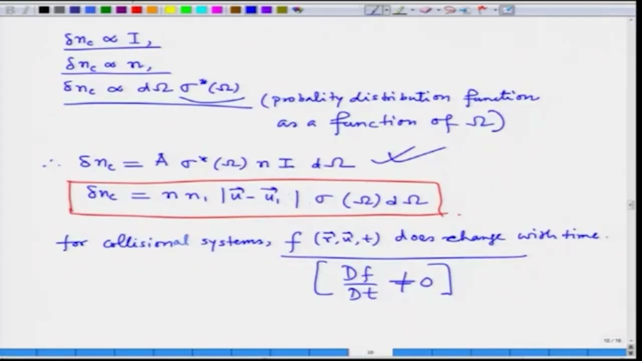 Boltzmann equation for collisional system II #swayamprabha