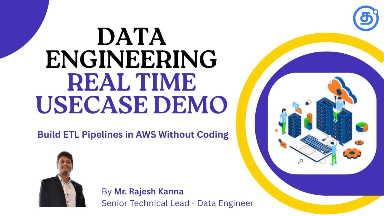 Data Engineering | Use Case | ETL pipeline in AWS Cloud without coding | in Tamil