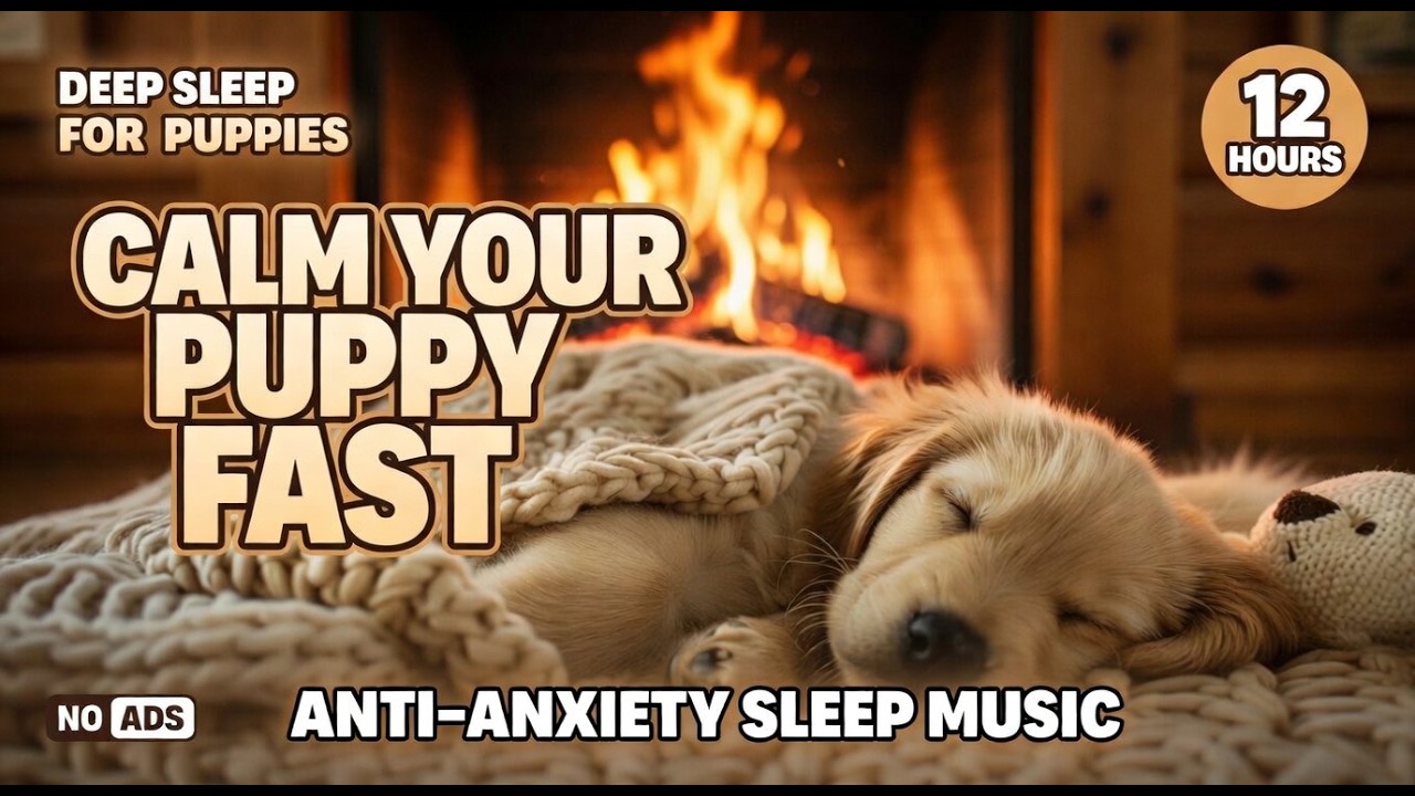 Dog Sleep Music 12 Hours 🐶 Calming Music for Dogs | 犬 睡眠 音楽 留守番用