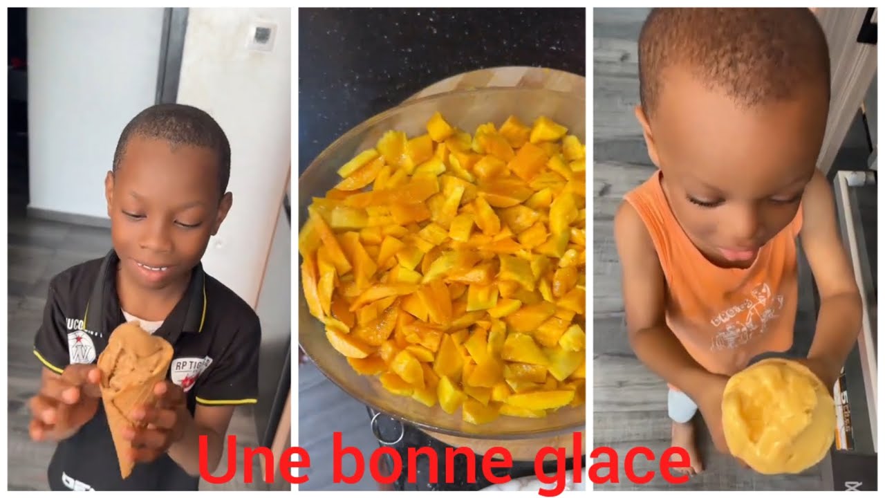 La glace à la mangue 🥭🥭❤️❤️