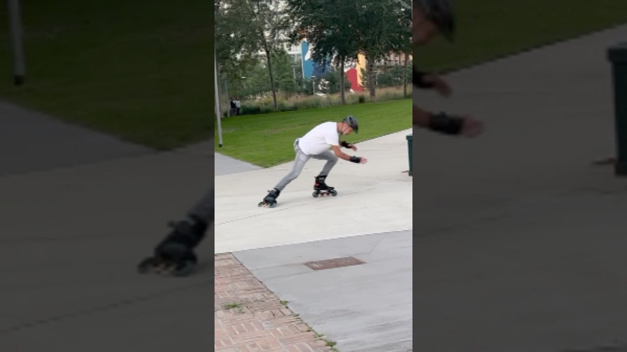 How to Control Speed & Stop Downhill on Rollerblades, using Slalom Turns, T-stop & Powerslide