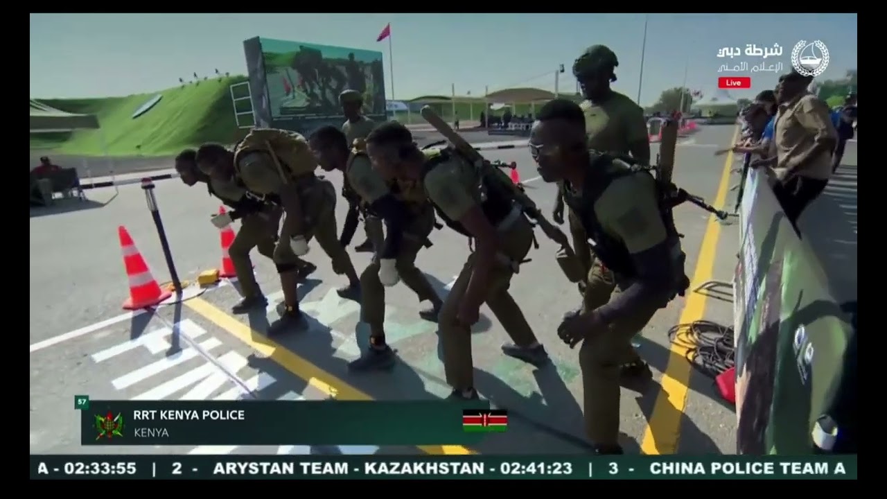 KENYAN SWAT TEAM SHOWING OFF THEIR SKILLS