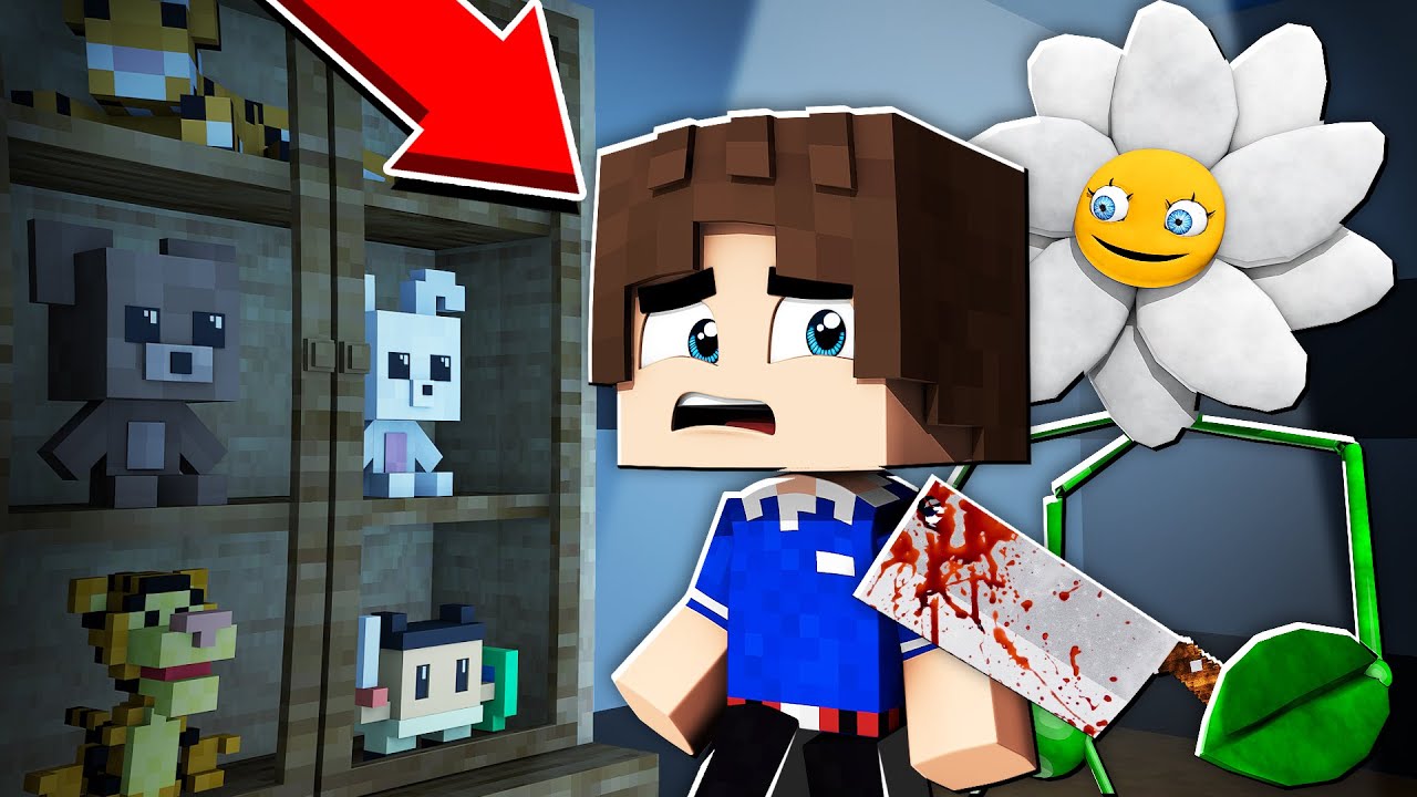 ЗА МНОЙ ОХОТИТСЯ ЗЛОЙ ЦВЕТОК ДЕЙЗИ В МАЙНКРАФТ ЭВОЛЮЦИЯ DAISY POPPY 2  MINECRAFT МУЛЬТИК SCP