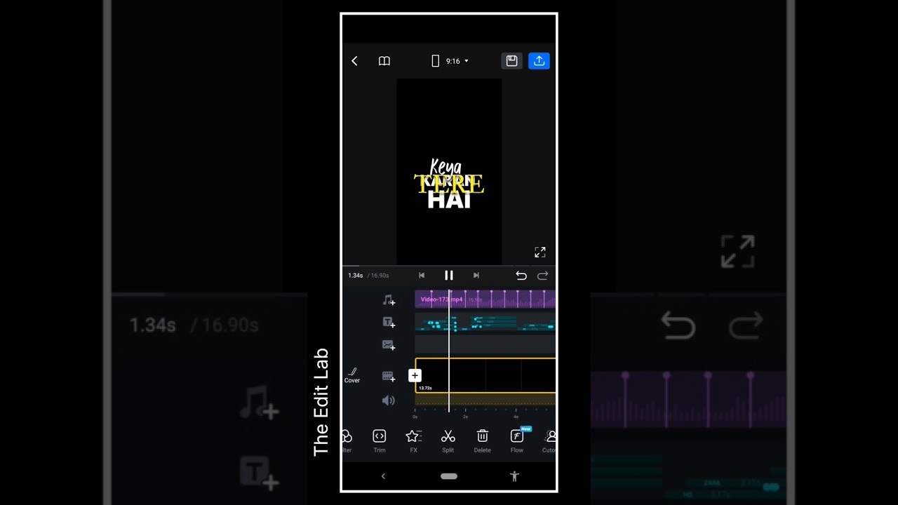 LYRICS EDIT TUTORIAL IN VN APP | 