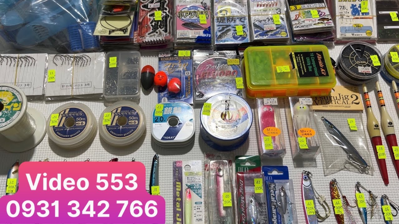 Đồ Câu Nhật Bãi : Phụ Kiện Đồ Câu (Video 553)