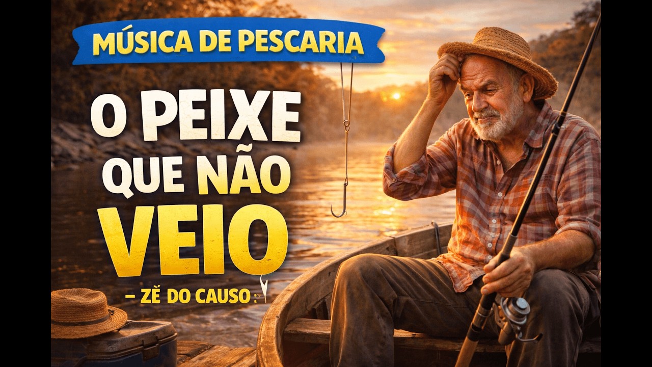 O Peixe Que Não Veio 🎣 | Música de Pescaria – Zé do Causo | Moda de Viola Raiz